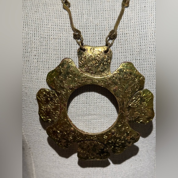 SOLD Vintage Mid Century Modernist JB Pericles of Haiti Brass-Chenet D'Haiti era - Picture 8 of 10